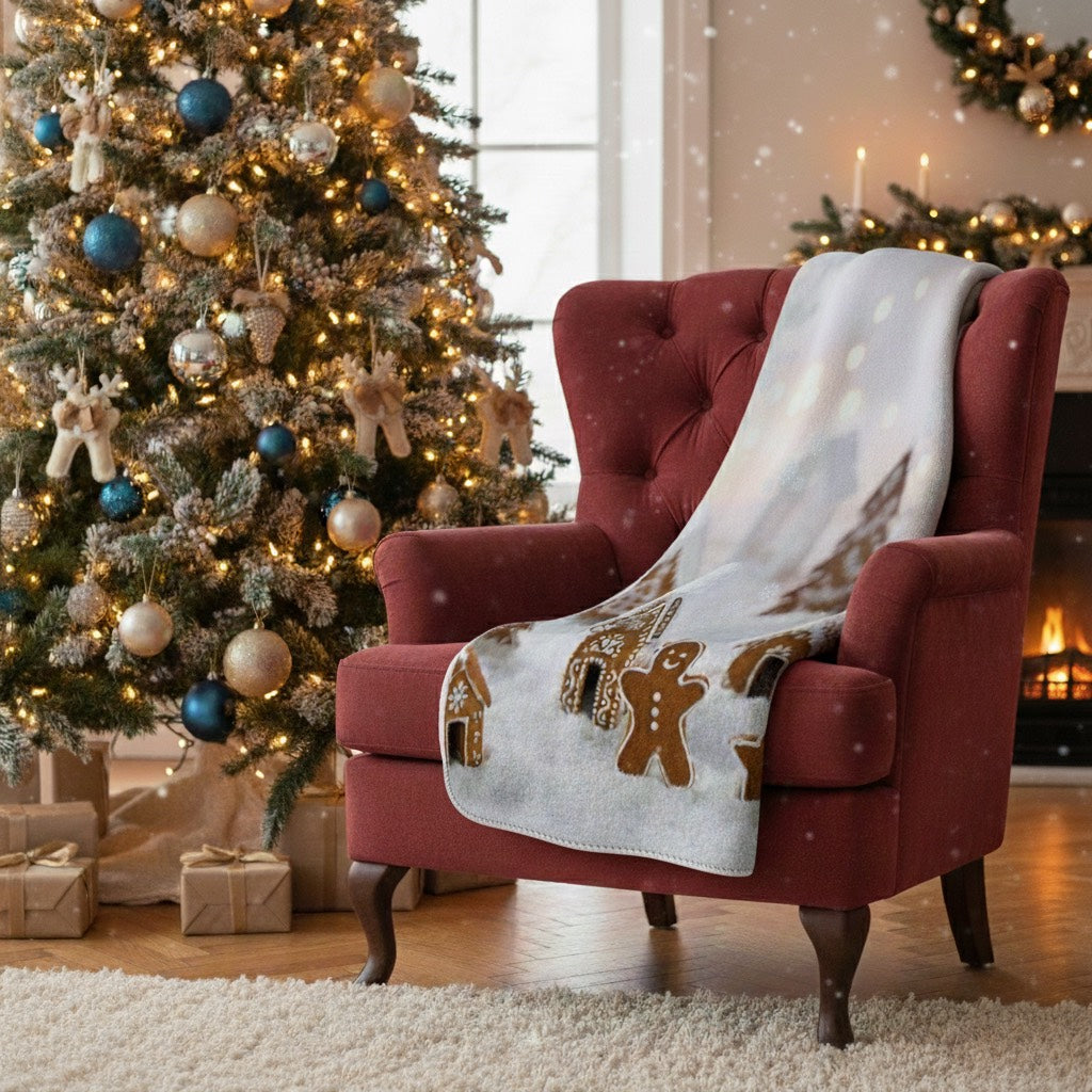 Gingerbread Village Blanket